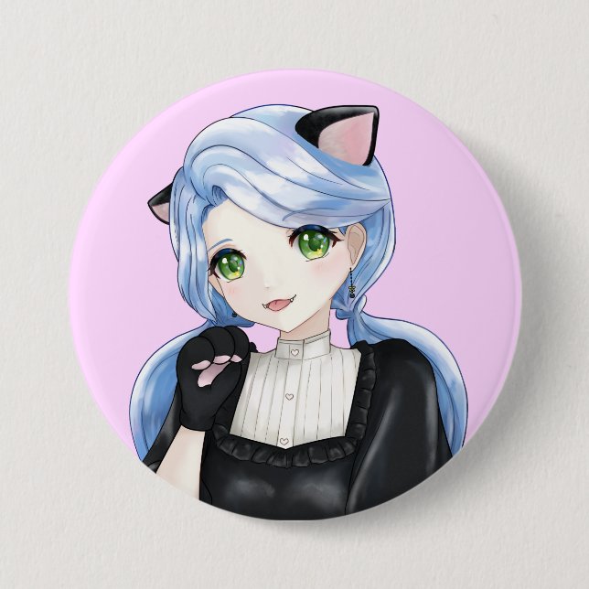 Button Black Cat (Front)