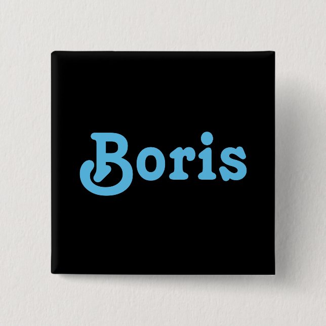 Button Boris (Front)