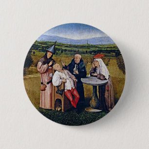 Button: Bosch - Extracting Stone of Madness 6 Cm Round Badge