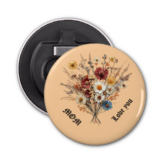 Button Bottle Opener for Mum