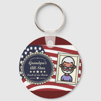 Button Bottle Opener Key Ring