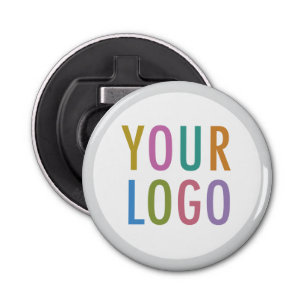 Button Bottle Opener Magnet Fridge Business Logo