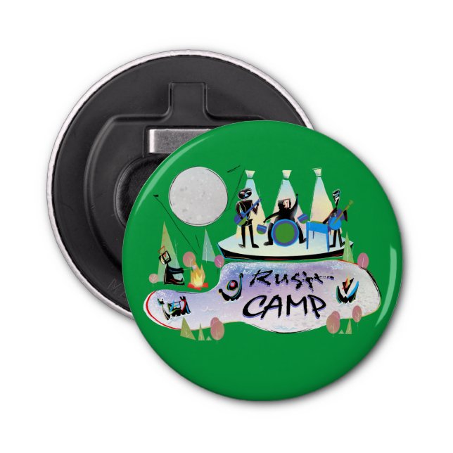 Button Bottle Opener RushCamp! (Front)