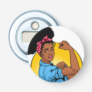 Button Bottle Opener - We Can Do It!