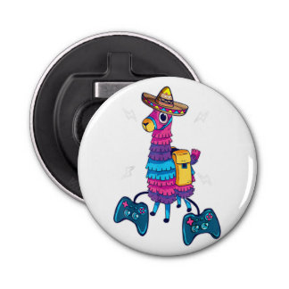 Button Bottle Opener with magnet Mockup Template 