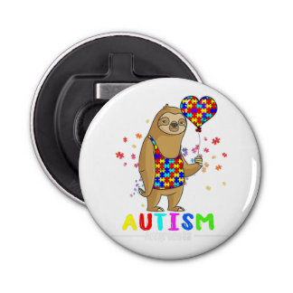 Button Bottle Opener with magnet Mockup Template 