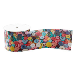 Button, buttons, buttons grosgrain ribbon