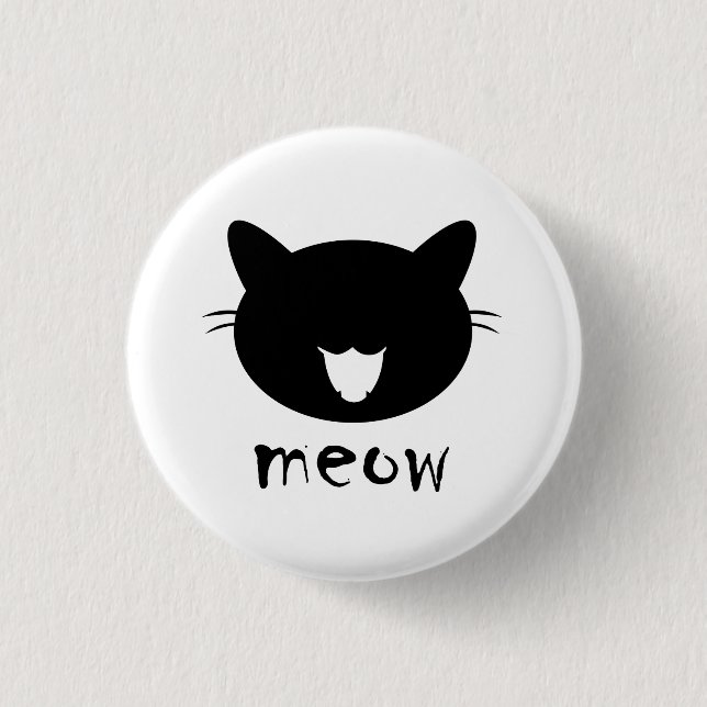 Button cat meow | Round Button (Front)