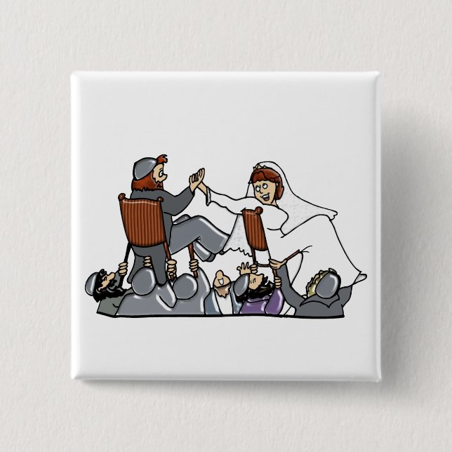 Button:  Chair Dance II 15 Cm Square Badge (Front)