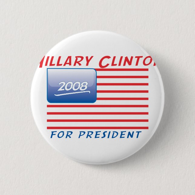 button-clinton 6 cm round badge (Front)