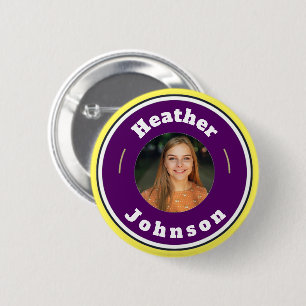 Button - Custom Personalised (add name & photo)