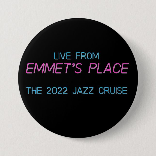 Button - Emmet Cohen Trio 2022 Jazz Cruise (Front)