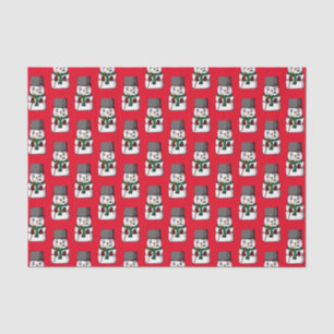 Button Eyed Snowman Tissue Paper
