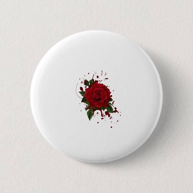 Button floral design (Front)