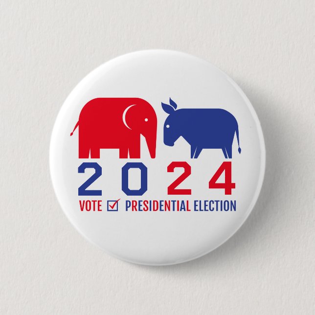 Button for 2024 US presidential election (Front)