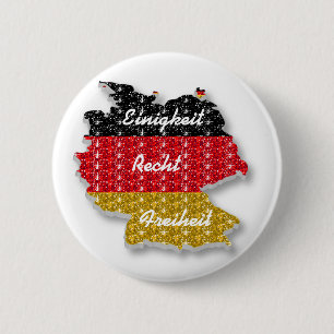 Button German Flag Einigkeit Recht Freiheit