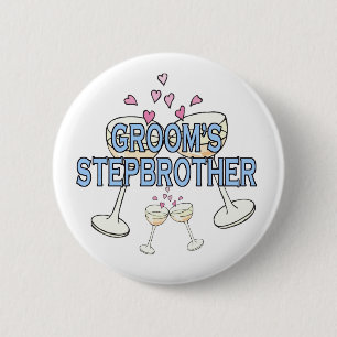 Button: Groom's Stepbrother 6 Cm Round Badge