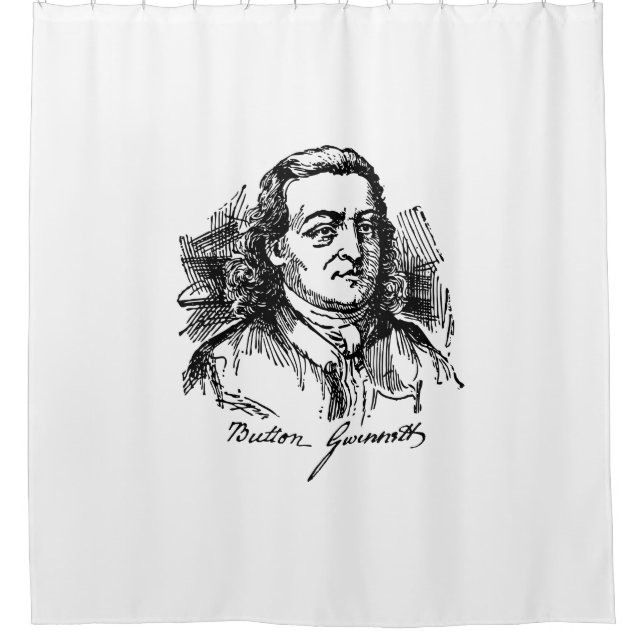 Button Gwinnett Shower Curtain (Front)