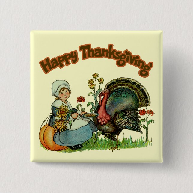 Button - Happy Thanksgiving (Front)