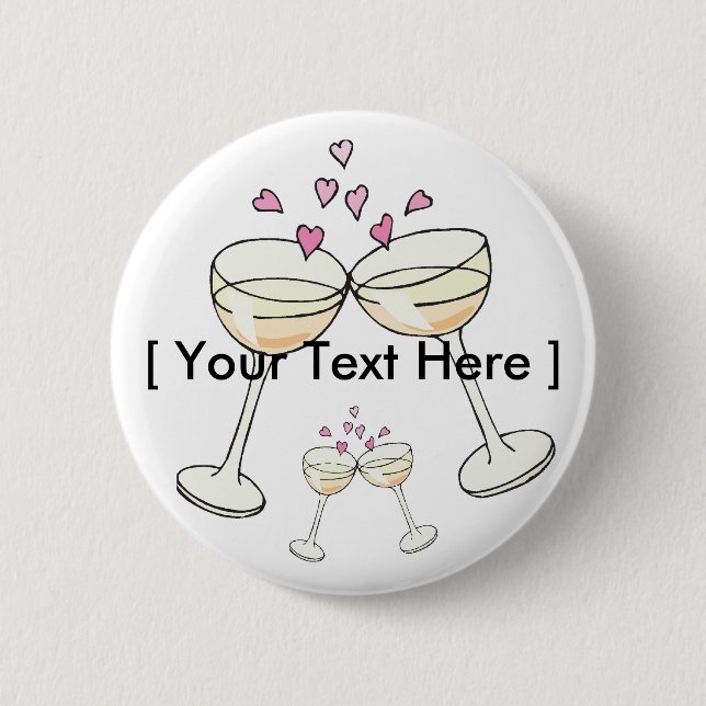Button: Here's a Toast 6 Cm Round Badge (Front)