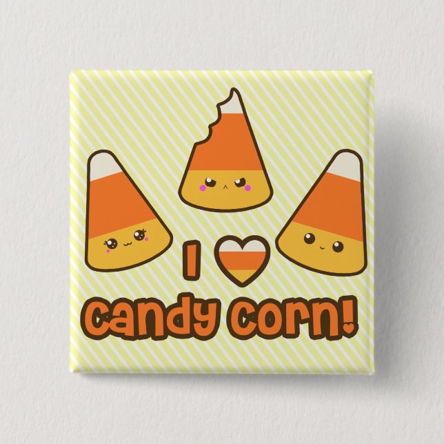 Button - I Heart Candy Corn (Front)