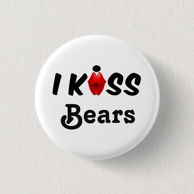 Button I Kiss Bears (Front)
