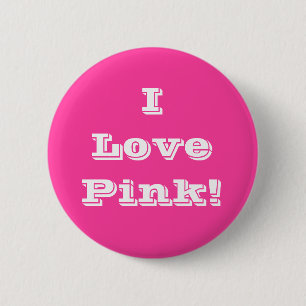 Button I Love Pink