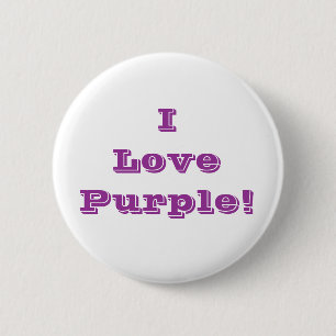 Button I Love Purple