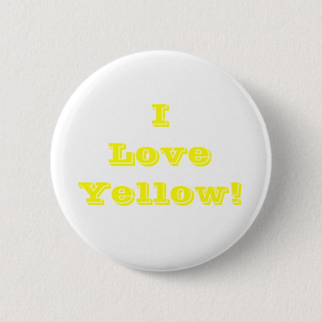 Button I Love Yellow (Front)