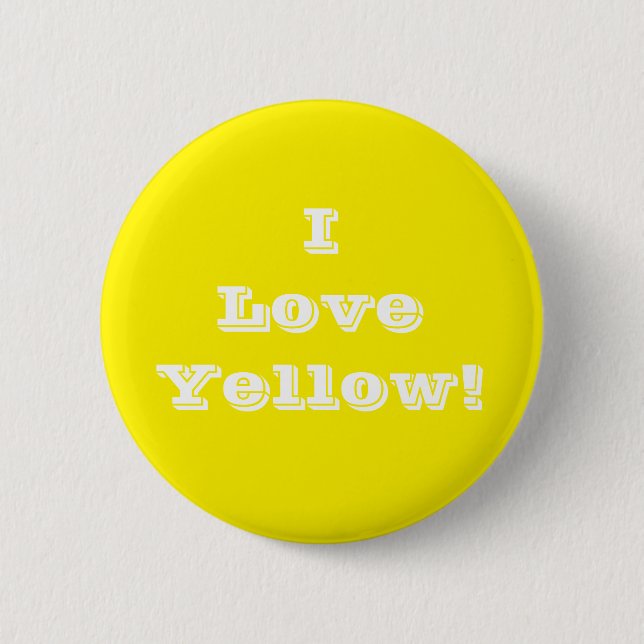 Button I Love Yellow (Front)