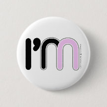 Button, I'm In (pink)