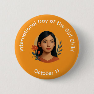 Button - International Day of the Girl Child