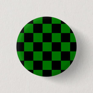 Button Karo black/green