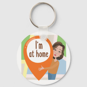 Button Keychain
