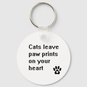 Button Keychain - cat quote