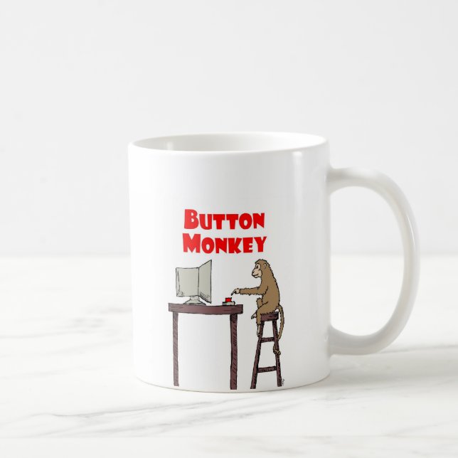 "Button Monkey" Mug (Right)