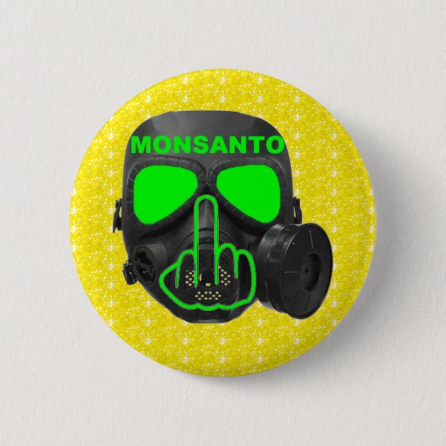 Button Monsanto Gas Mask Flip (Front)