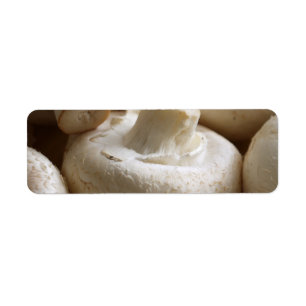 Button Mushrooms Return Address Label