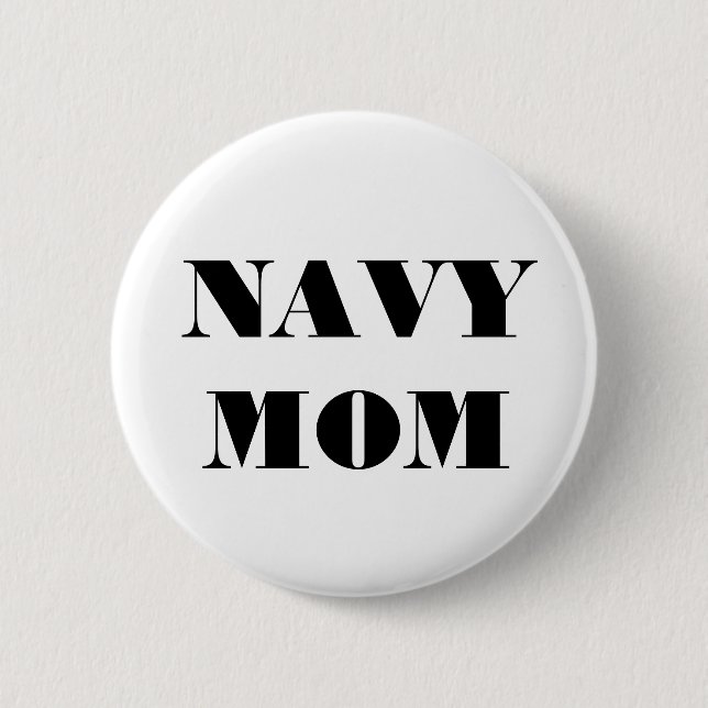 Button Navy Mum (Front)