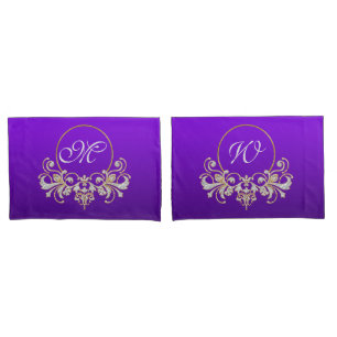 Button Ornamets gold silver I + your ideas Pillowcase