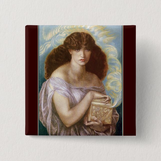Button: "Pandora" 15 Cm Square Badge (Front)