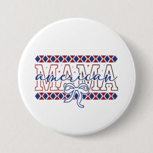 Button-Patriotic Mum Pin