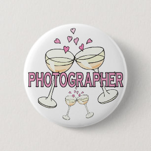 Button: Photographer 6 Cm Round Badge
