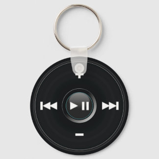Button Player Key Ring