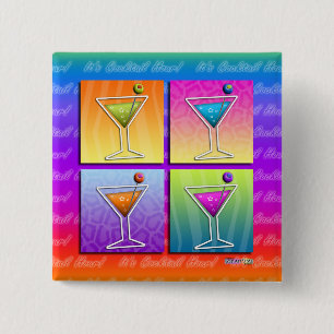 Button - Pop Art Martinis