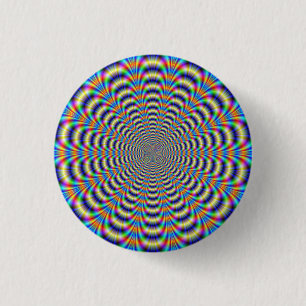 Button Psychedelic Ringed Pulse