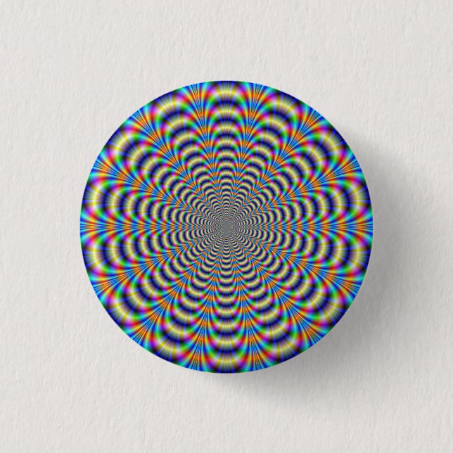 Button   Psychedelic Ringed Pulse (Front)