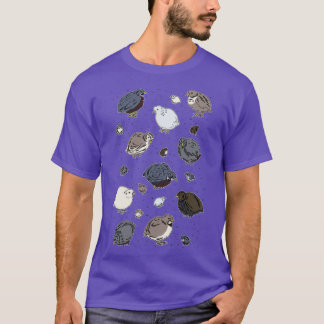 Button Quail Pattern T-Shirt