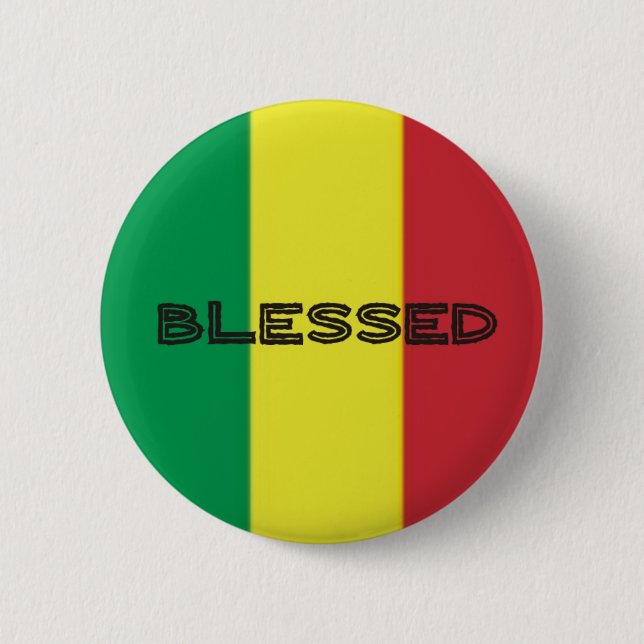 Button Rastafari Blessing 3 (Front)