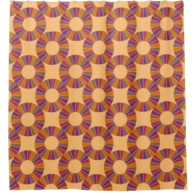 Button RAYS VI + your backgr. & ideas Shower Curtain (Front)